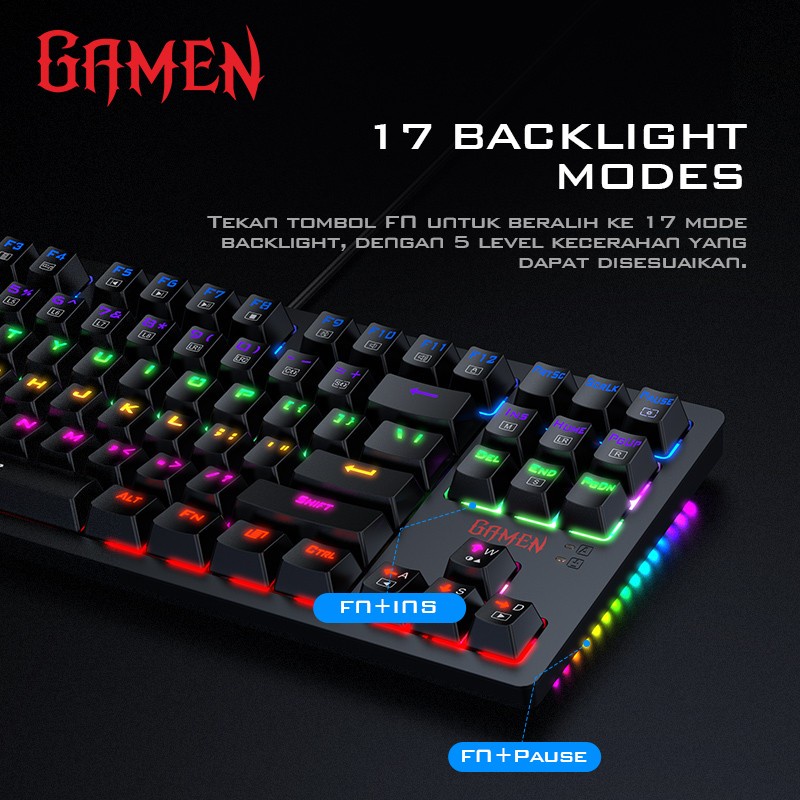 Gamen Titan 2 TKL RGB Mechanical Gaming Keyboard