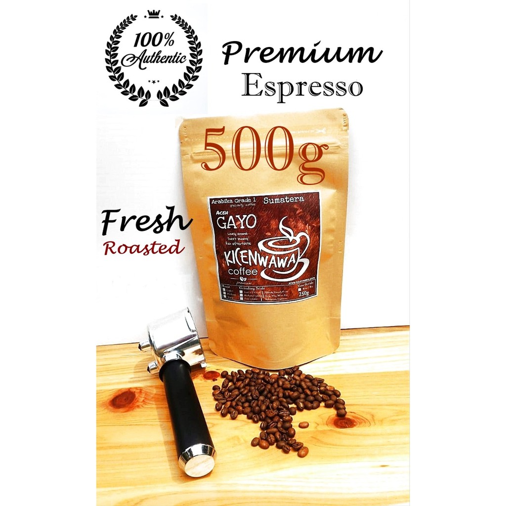 

Kopi Arabika Aceh GAYO - Espresso 500g - Biji Kopi PREMIUM Sumatra Terbaik