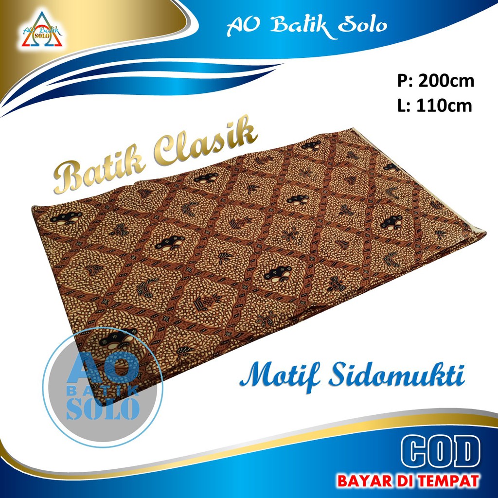 Kain Batik Jarik Motif SIDOMUKTI, Kain Batik Untuk Pernikahan, - KUALITAS PREMIUM