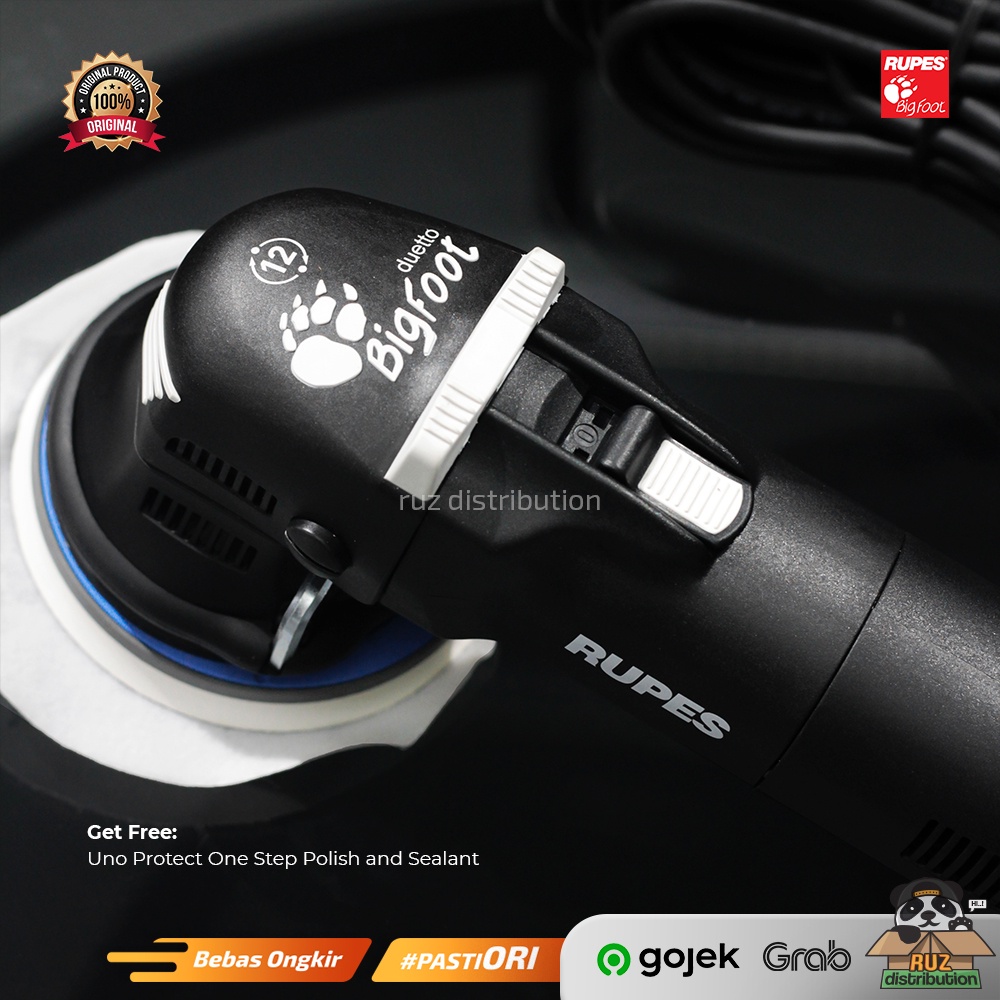 Rupes Bigfoot Mesin Poles Mobil LHR12E Dual Action LHR 12 E