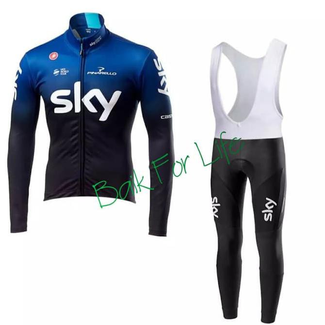 Jersey Sepeda Set Team Sky Roadbike not rapha racmmer bmc road bike