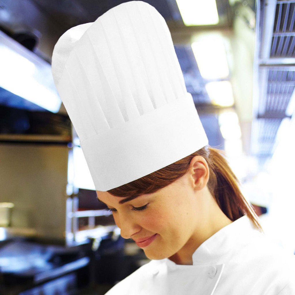 Topi Chef Bahan Viscose isi 10 pcs / Topi Masak Koki / Chef Hats