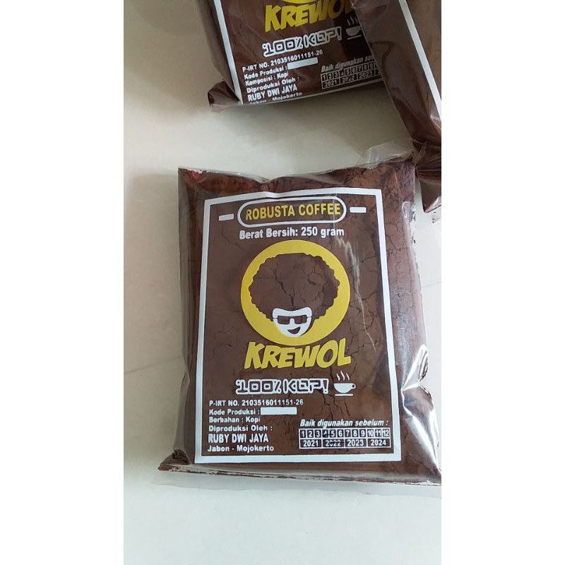 

Kopi Bubuk Robusta "Krewol