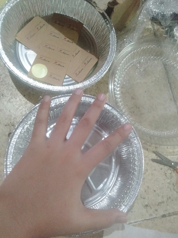 Cup Wadah Aluminium Rx 725+tutup Foil Bulat Diameter 18cm (10pc)