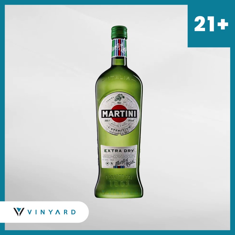 Martini Extra Dry 1000ml ( Original &amp; Resmi By Vinyard )