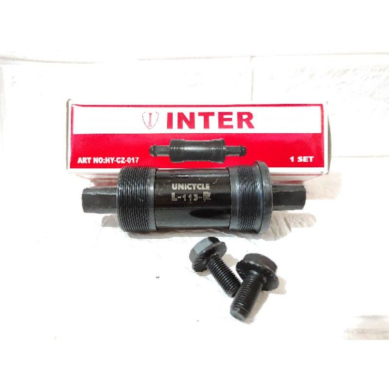 BB / Bottom bracket ukuran 113 untuk sepeda merk: INTER (UNICYCLE)