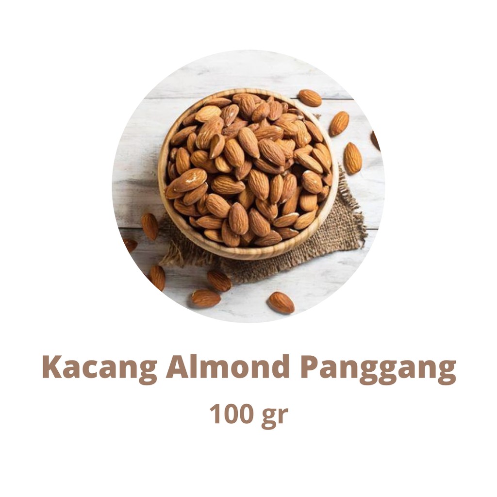 

[100 gram] Kacang Almond Panggang/ Roasted Almond