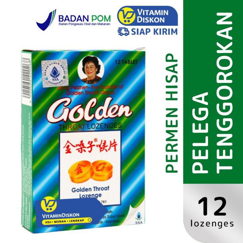 Golden Throat Lozenges 12 Taps Ssa