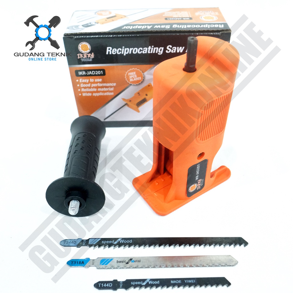 IKURA Adaptor Bor Gergaji Drill IKR JAD201/ Adapter Konverter Bor Ke Gergaji Jigsaw Jig Saw Potong Kayu