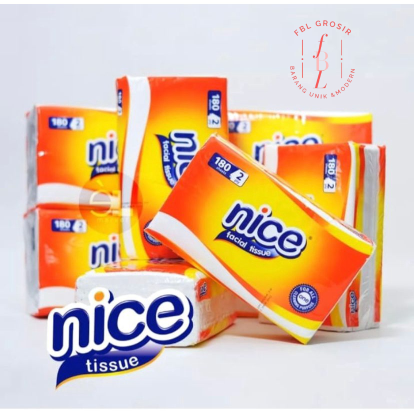 TISSUE NICE 180 LEMBAR / TISU WAJAH / TISU NICE 1 PACK ISI 4 PCS FBL