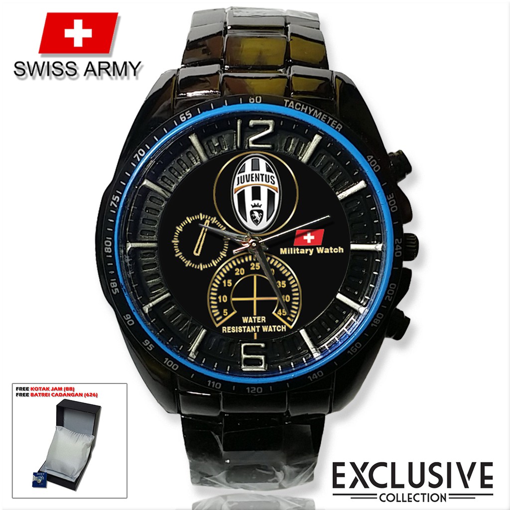 (Istimewa Bossque) Jam JUVENTUS CLASSIC Rantai Sport