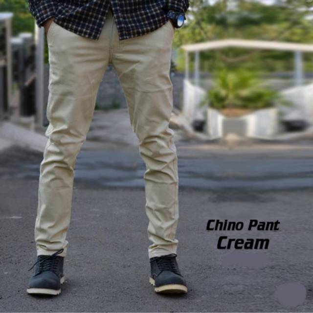 CELANA CHINO PANJANG PRIA BAHAN STRETCH SLIMFIT