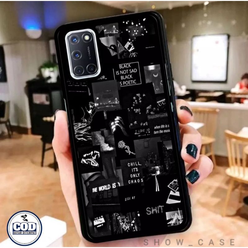 SHOWCASE CASE OPPO A92 DESIGN AESTHETIC BLACK SERIES