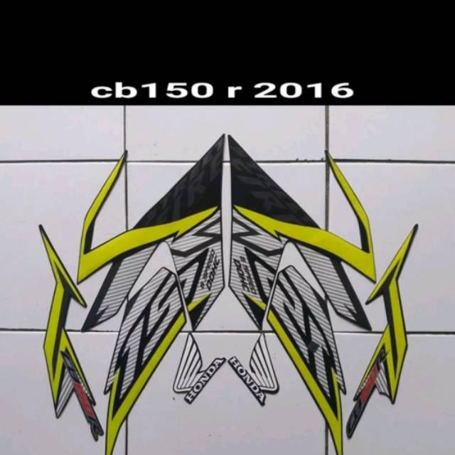 Striping sticker lis body honda cb 150r cb150r cb150 r 2016 2017 streetfire hitam hijau