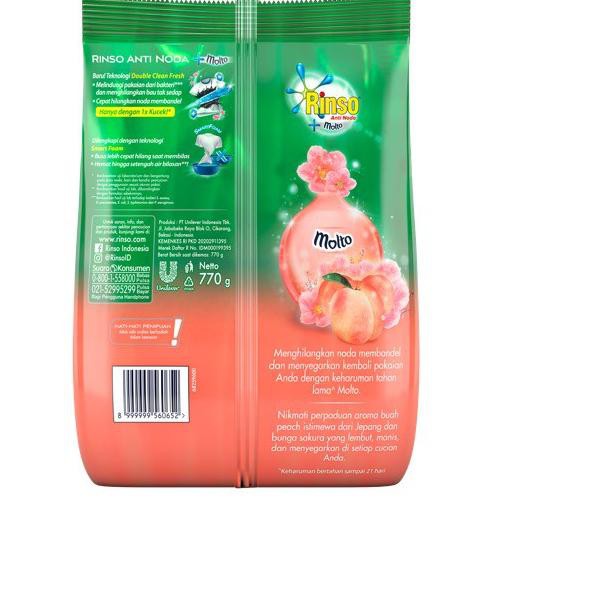 

Menarik Rinso Molto Detergen Bubuk Japanese Peach 770G FG5^