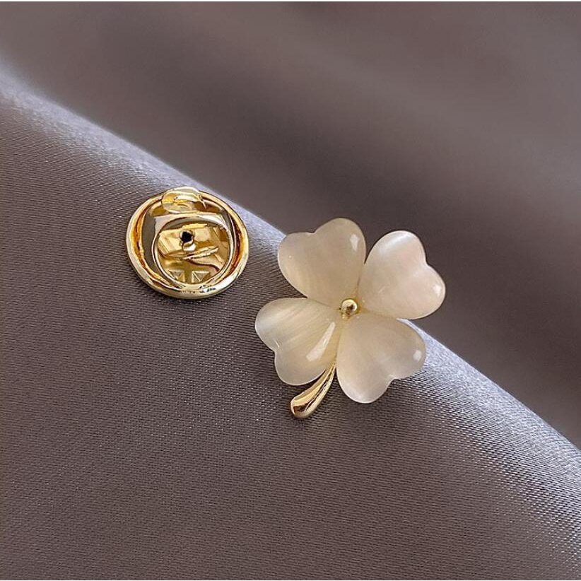 Bros Pin Korsase Opal Anti Silau Gaya Korea Aksesoris Scarf Wanita