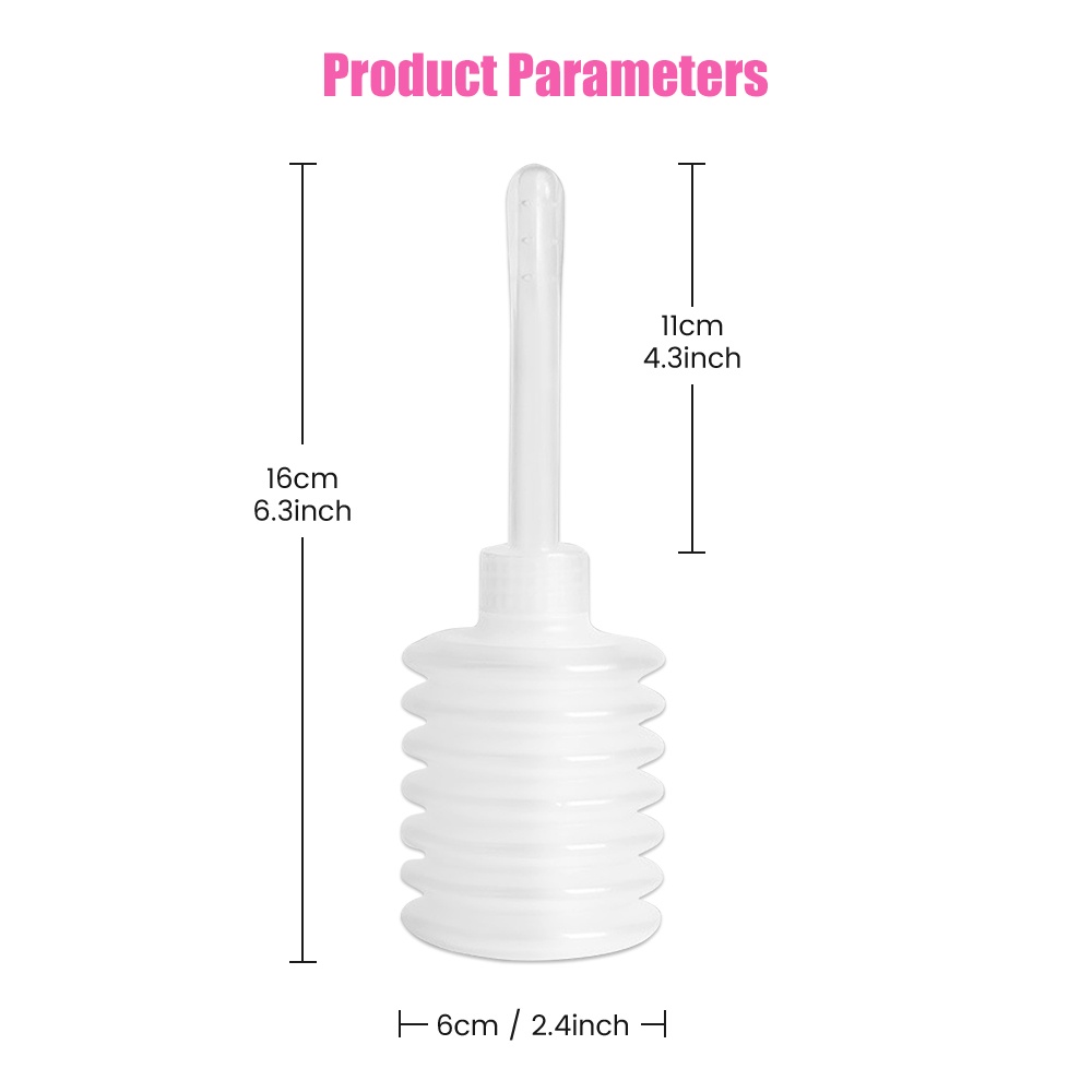 Salorie 5pcs 100ml Cairan Pembersih Anal Anus Vagina Dapat Dipakai Ulang