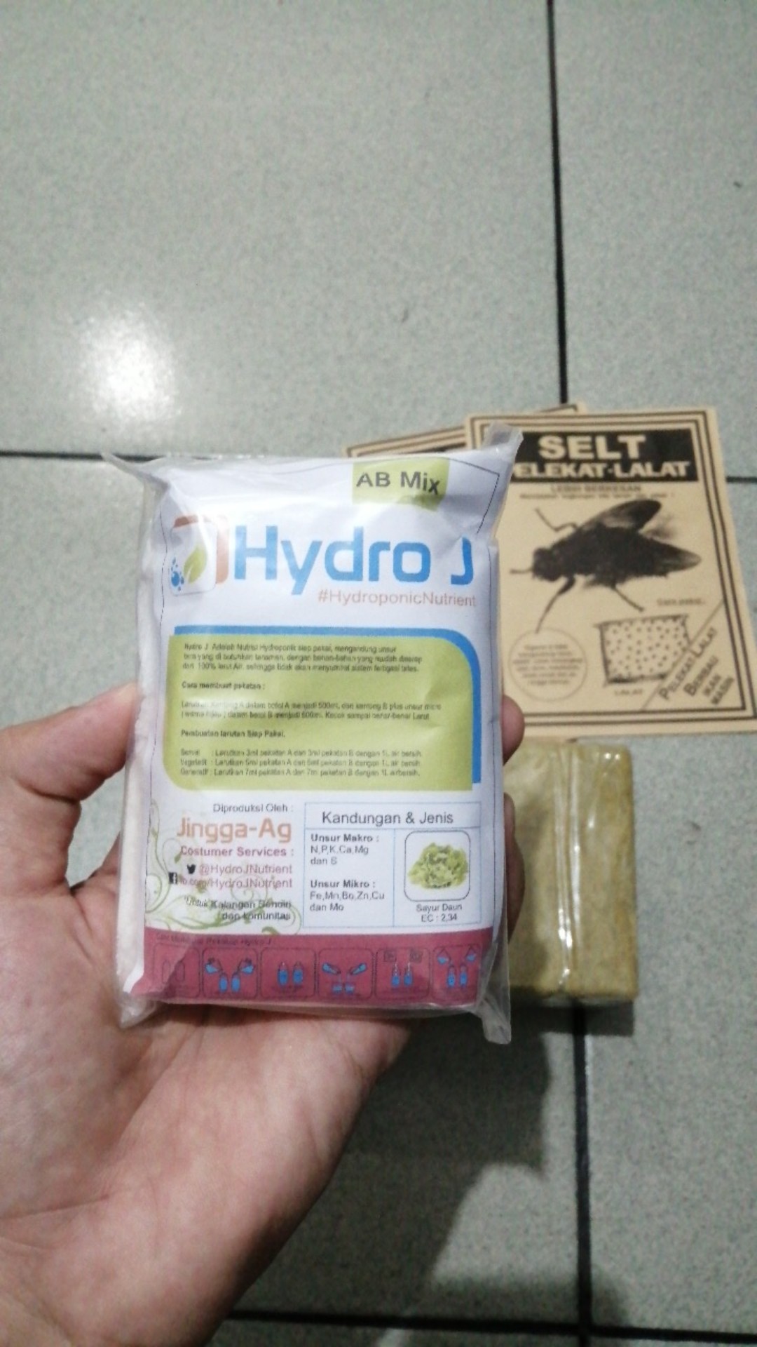 Nutrisi Hidroponik Ab Mix / Pupuk Hydro J Sayur Daun 250 Gr 500 Ml