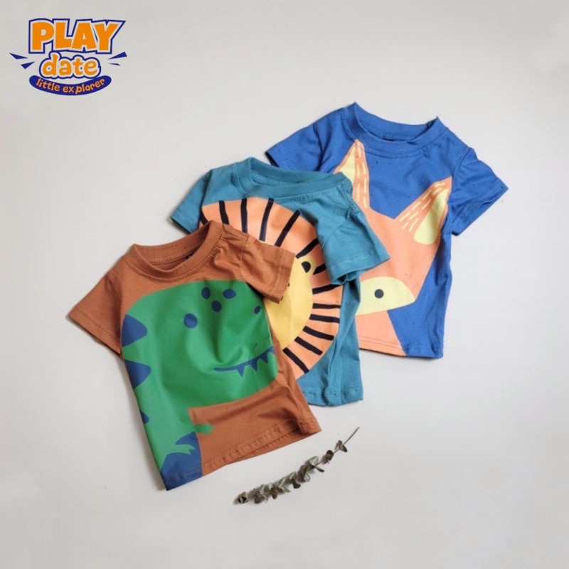 Baju Kaos Anak Atasan Lengan Pendek Baju Anak Distro Laki Laki Cowok Perempuan Cewek 1- 5 Tahun Kaos Anak