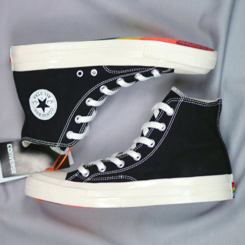 SEPATU CONVERS 70S ALL STAR CHUCK TAYLOR IMPORT PREMIUM HIGH / TINGGI RAINBOW SOL