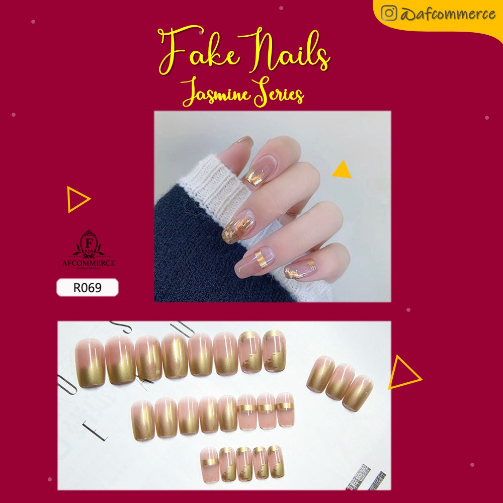 KUKU PALSU KARAKTER PRINTED NAILS JASMINE SERIES R0069