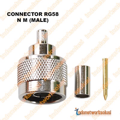 KONEKTOR CONNECTOR RG58 N M (MALE)