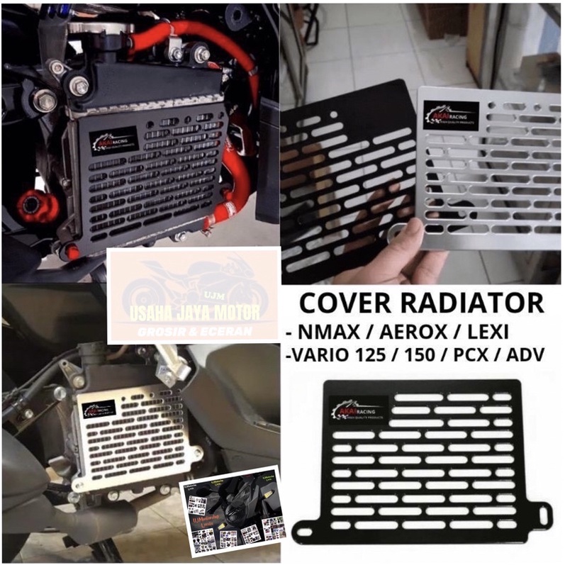 Cover Tutup Radiator Akai Racing Nmax,Nmax New 2020,Aerox,Lexi,Vario125/150,Pcx,Adv