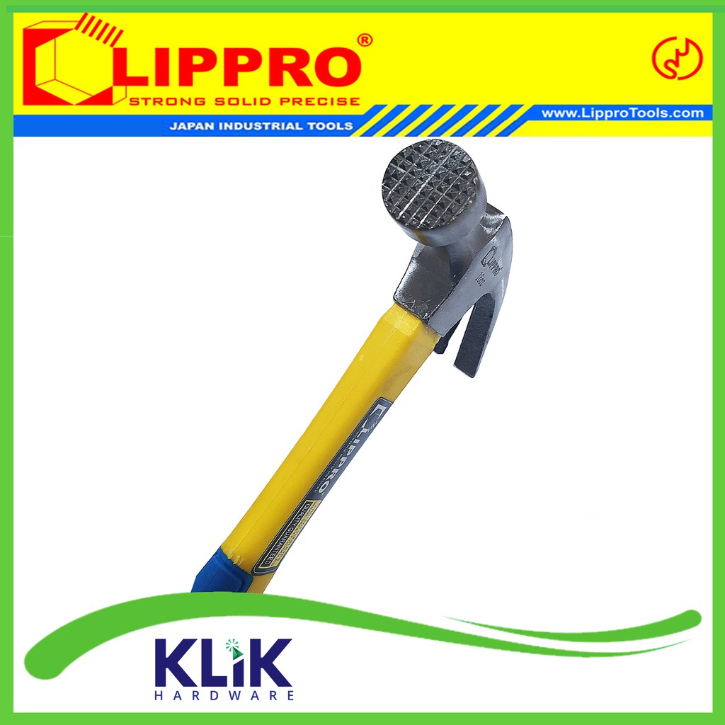 Lippro Palu Kambing 8 oz Gagang Fiber - Claw Hammer Cabut Paku