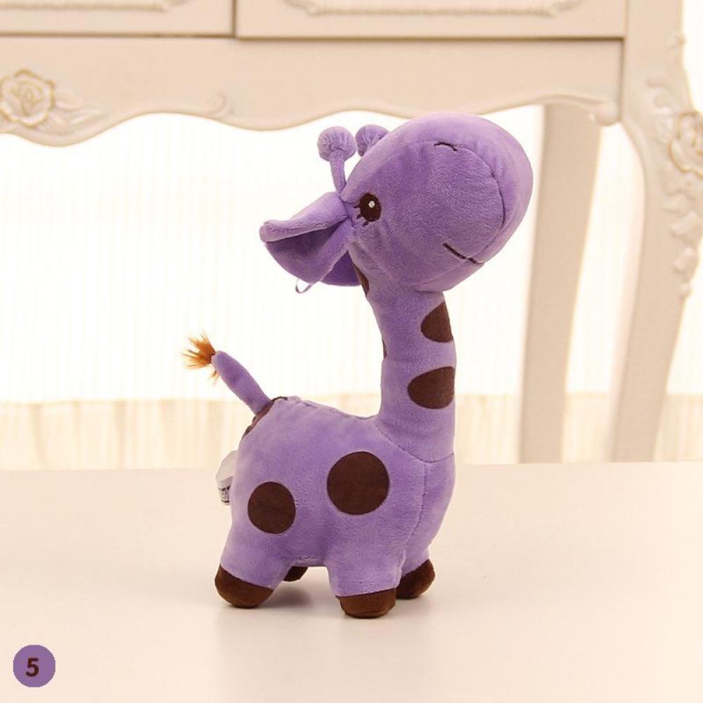 Timekey Mainan Boneka Stuffed Plush Jerapah Lucu Kreatif 18cm Untuk Hadiah D2S2