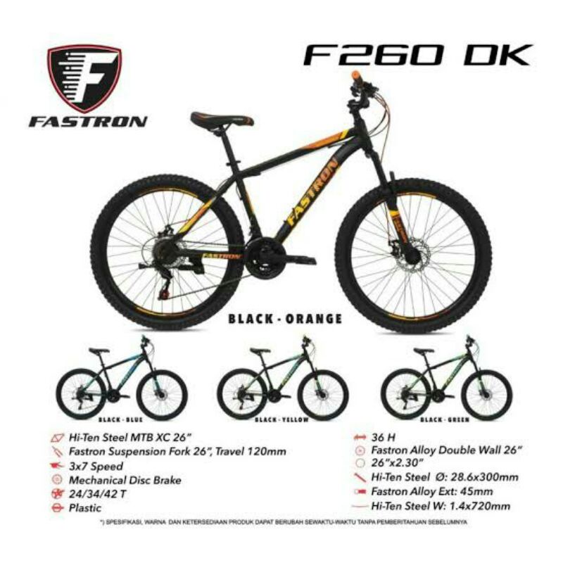 Sepeda Gunung / MTB 26 Fastron 260 DK