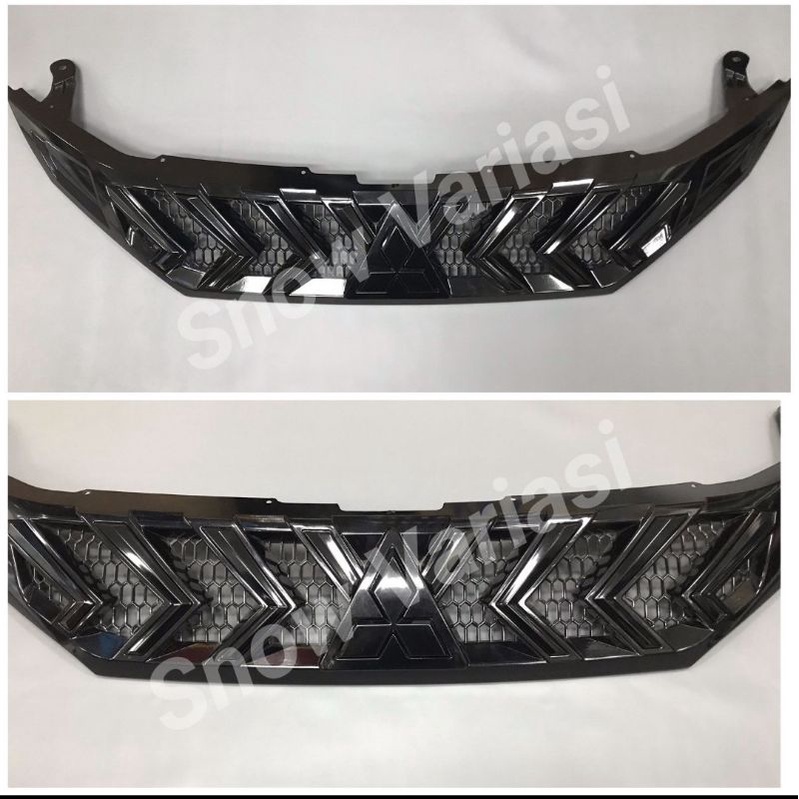 Gril Grill Front grille cover Xtivo xpander hitam kilap doff lis Hitam JSL