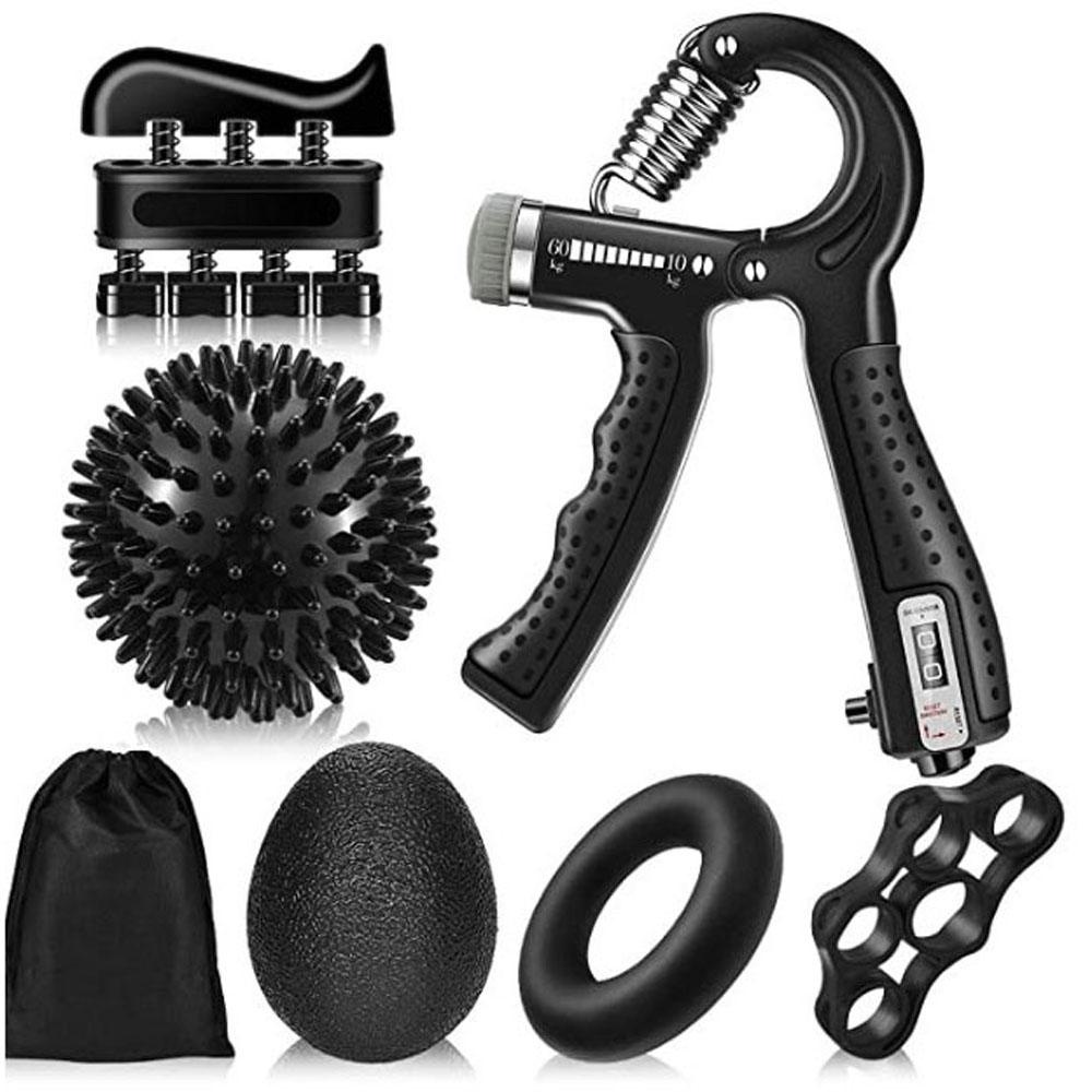 Lanfy Hand Grips Forearm R-Shape Muscle Training Alat Kebugaran Kit Latihan Kekuatan Yang Dapat Disesuaikan