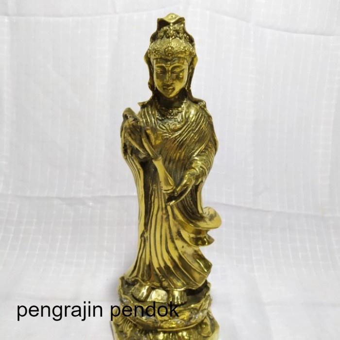 Patung Kuningan Antik Dewi Kwan Im paling mewah