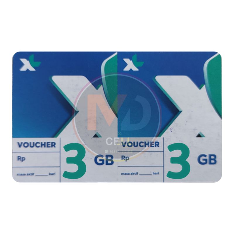 Voucher xl hotrod spesial 3GB 7hari