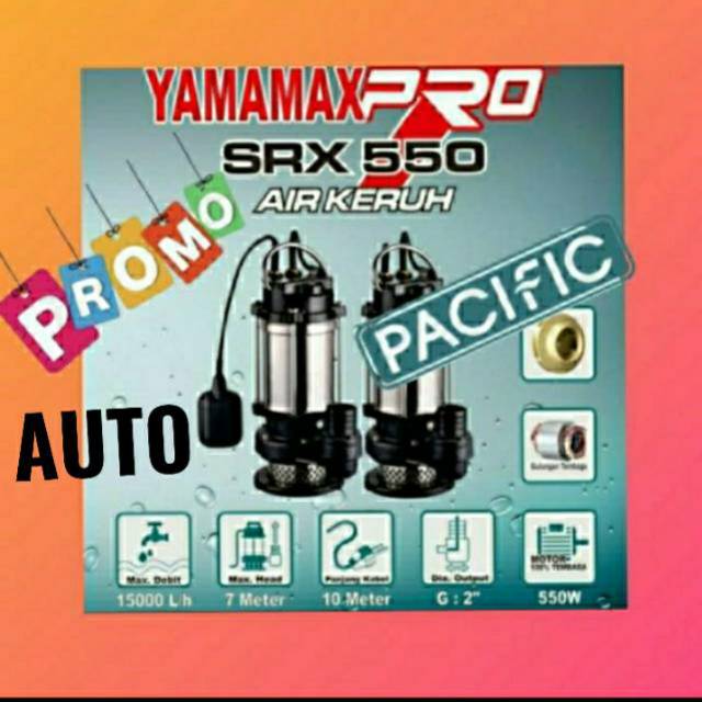 Pompa celup air kotor yamamax SRX 550A submersible kelas hiflow