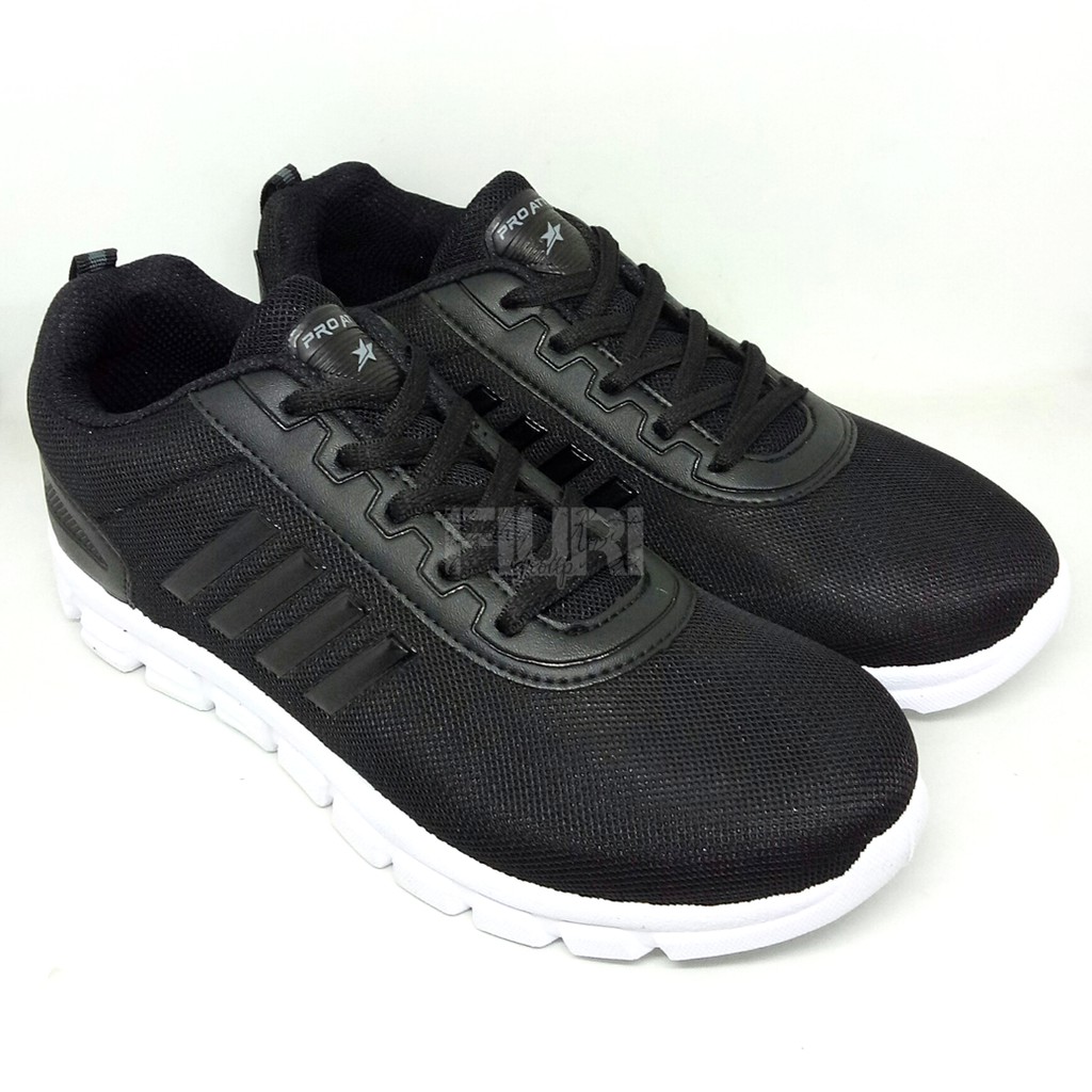 FIURI - Pro ATT Original - PC 870 HITAM PUTIH 39-43 - Sepatu Kets Pria - Sepatu Sneakers Pria - Sepatu Olahraga Sport Pria - Sepatu Casual Kanvas - Sepatu Jogging Lari Fitness Gym Senam Pria Sepatu Anak Laki-Laki Cowok - Sepatu Sekolah Bertali SD SMP SMA