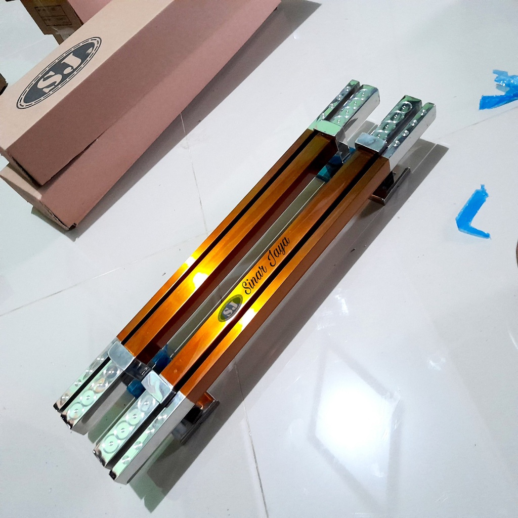 Handle pintu rumah minimalis panjang 45cm 60cm gagang tarikan pintu stainless pegangan pintu kuputarung mewah