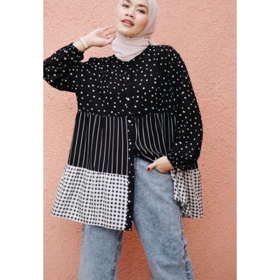 Davni Mono Polka Davni Mono Stripes Miyasa Miyasa Stripe Roses  by kalani label