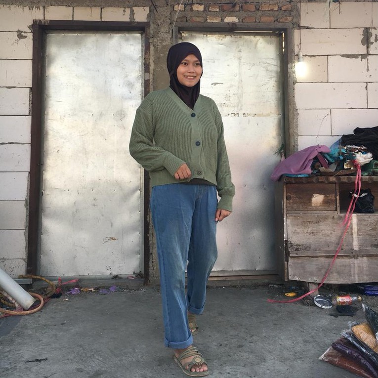 cardigan rajut wanita crop tebal halus murah