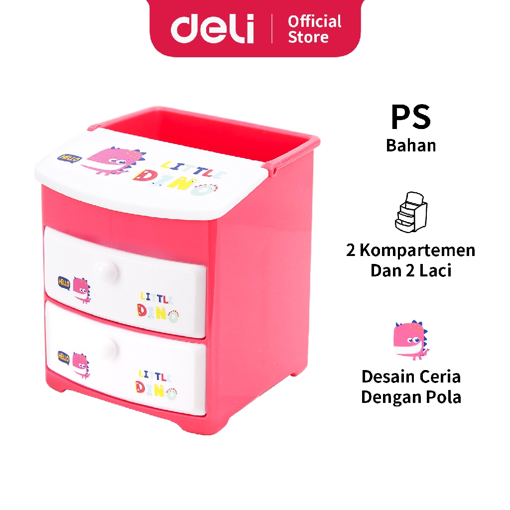 

Deli Tempat Pulpen Sekolah Desain Lucu Dino tahan lama E9136