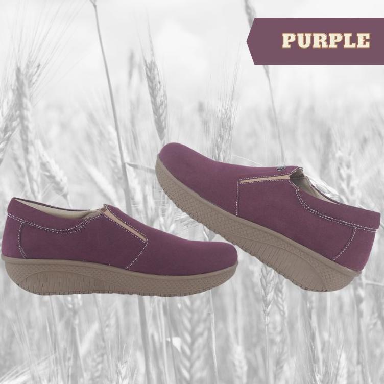 sepatu kasual wanita slip on Wedges Kantoran - Sepatu Wanita Footwear AQILA Ori –MTS.14My22q