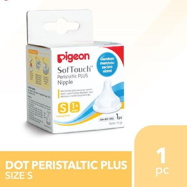 Pigeon Nipple Peristaltic Plus Wide Neck isi 1 Box / isi 2 / Blister isi 3pcs  S , M, L, LL