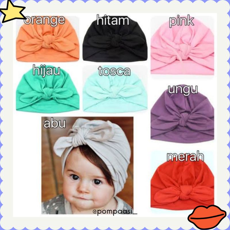 Turban Bayi Pita Jasmine / Turban Baby / Turban Anak lucu / Aksesoris anak / Perlengkapan bayi turban