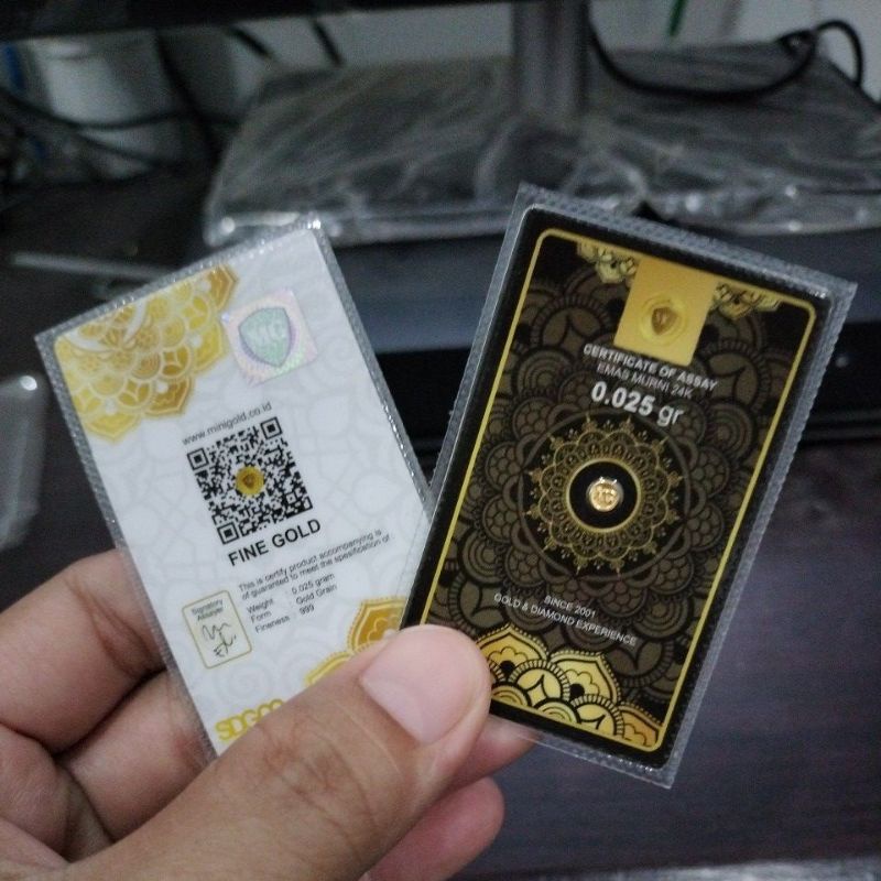 mini gold MG 0.025 gram black series