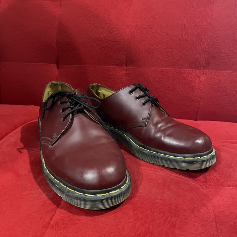 Sepatu Pria Docmart Dr.Martens 1461 Cherry Red Preloved Second Original