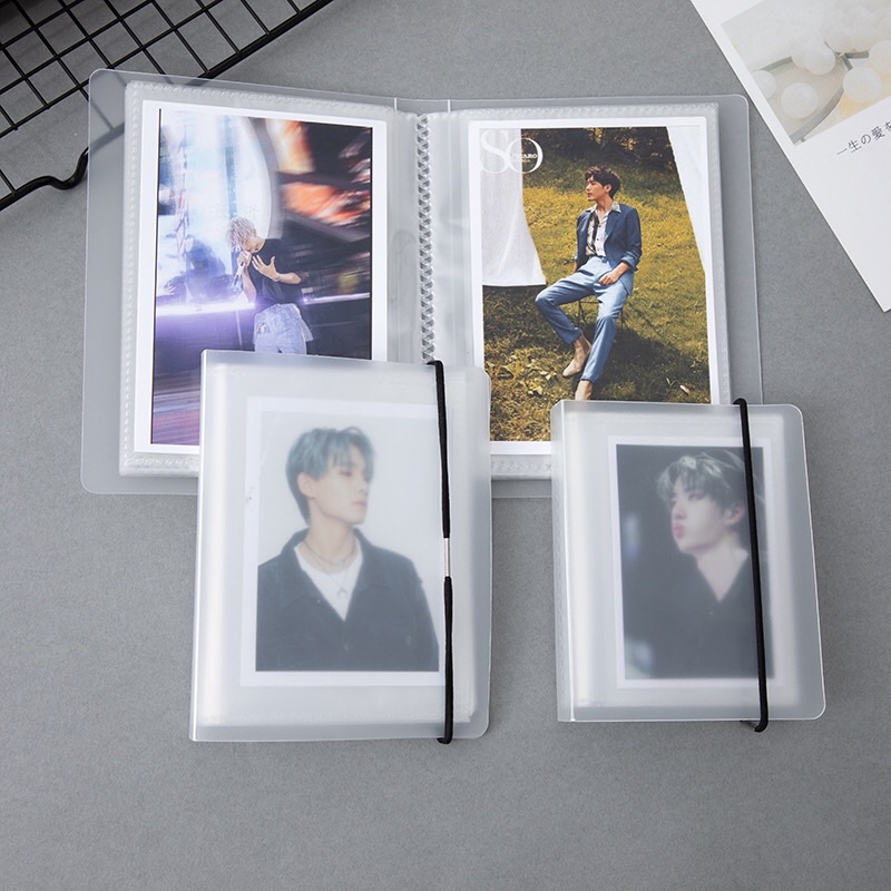 

|READY| TRANSPARAN BINDER COLLECT BOOK KOLBUK 1P PHOTOCARD COLLECTION TERDAPAT TALI LOOK LIKE MUJI KOLBUK