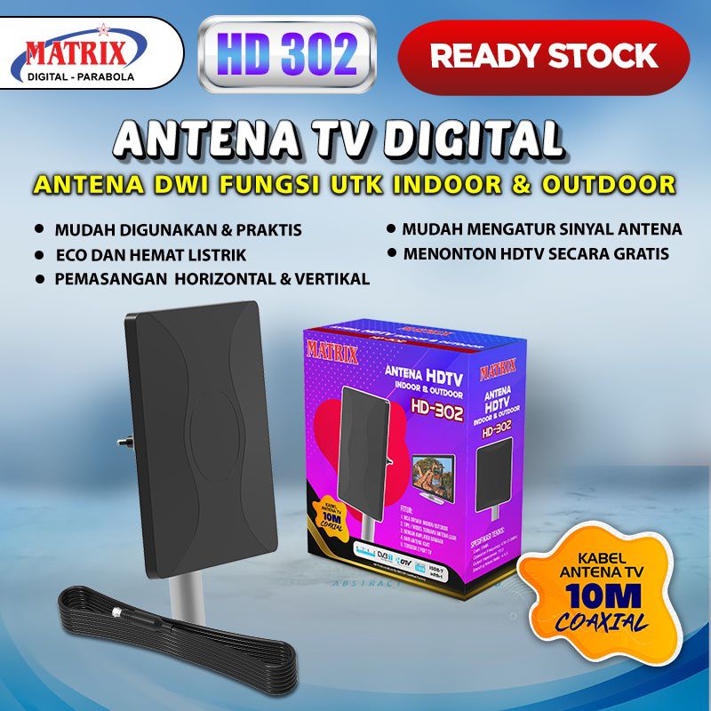 Antena Tv digital matrix indoor outdoor/antena luar dalam