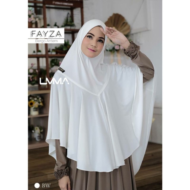 FAYZA BERGO BY UMMA SYARI-Broken white