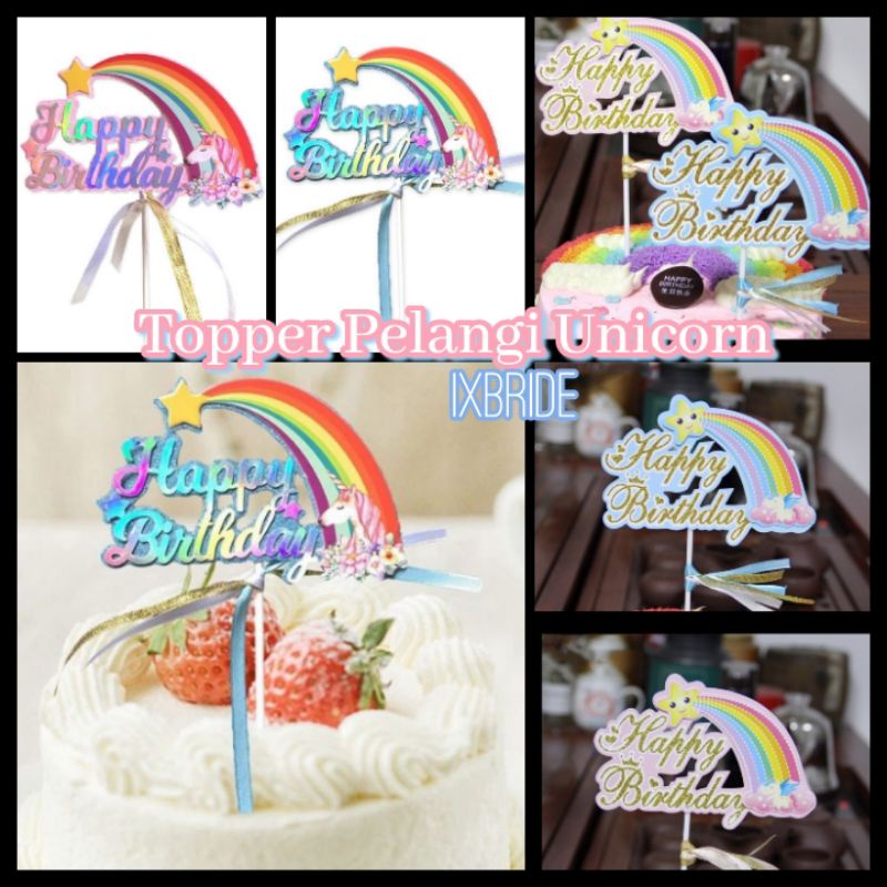 Topper Unicorn Pelangi