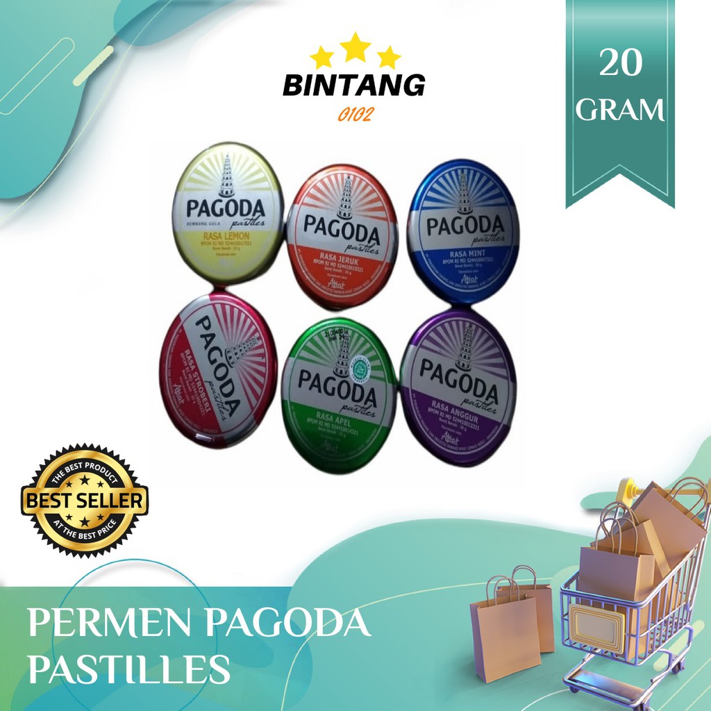 

SALE - Permen Pagoda Pastilles 20 Gram Semua Varian rasa